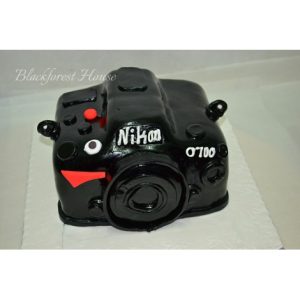 camera shaped cake